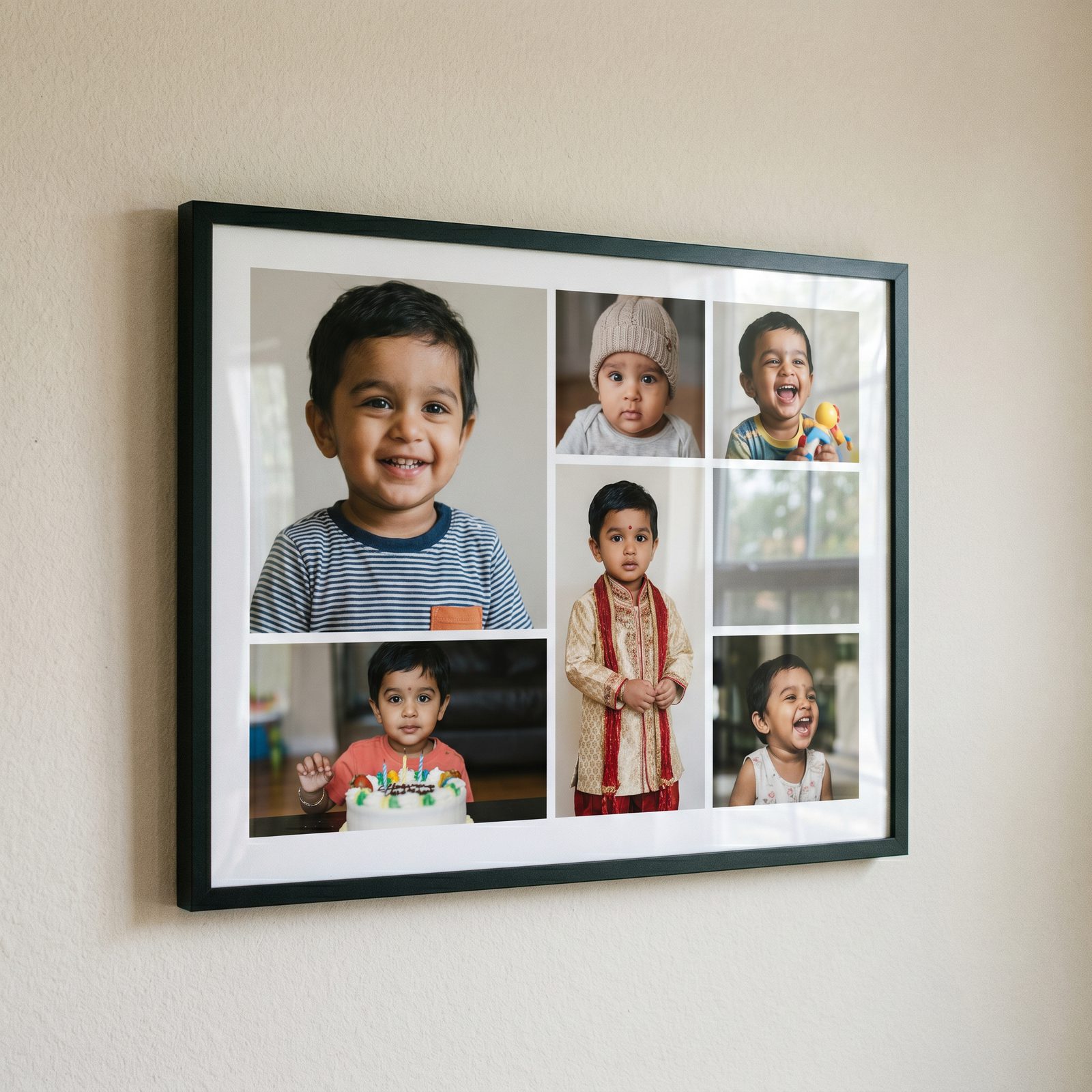 a collage photo frame